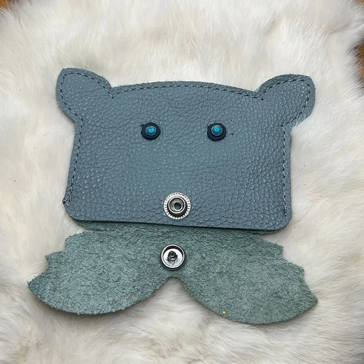 Handcrafted Leather Puppy Wallet