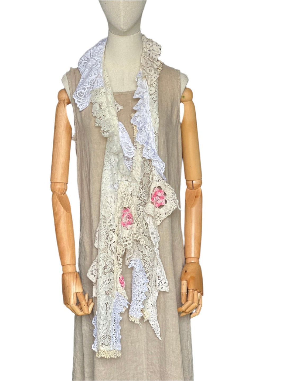 Handmade Artisan Lace Scarf-Katze Boutique