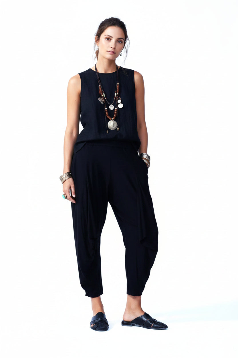 Kedem Sasson Enchant Black Pants-Katze Boutique