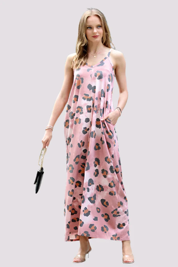 Cami Maxi Dress with Side Pockets-Katze Boutique