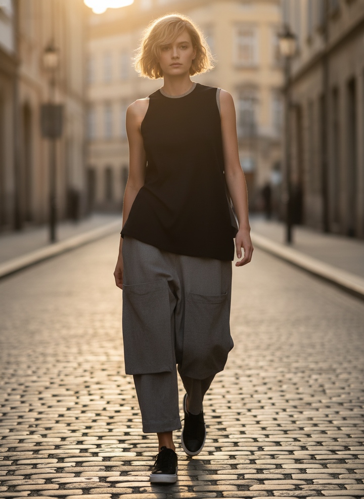 Alembika Urban Cutlass Pocket Pants Grey-Katze Boutique