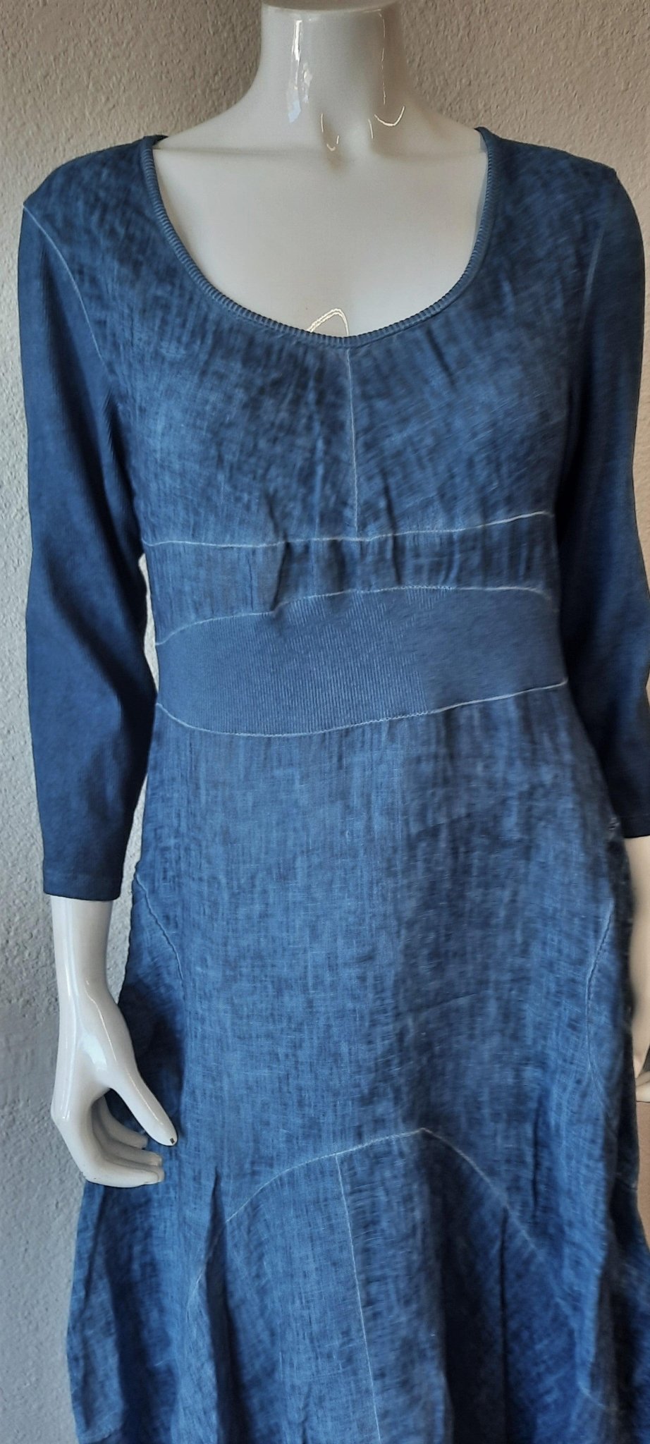 INIZIO ITALY Magic 3/4 Sleeves Linen Dress - Katze Boutique