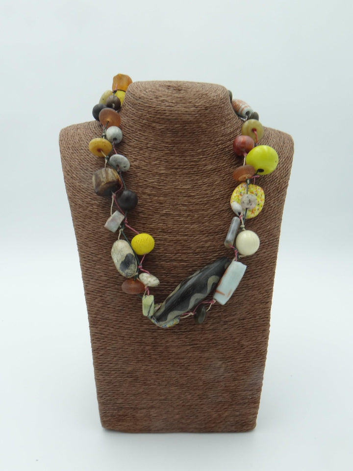 Natural Stones Artisan Necklace - Katze Boutique