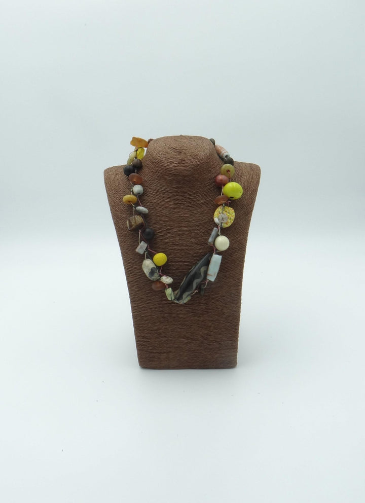 Natural Stones Artisan Necklace - Katze Boutique