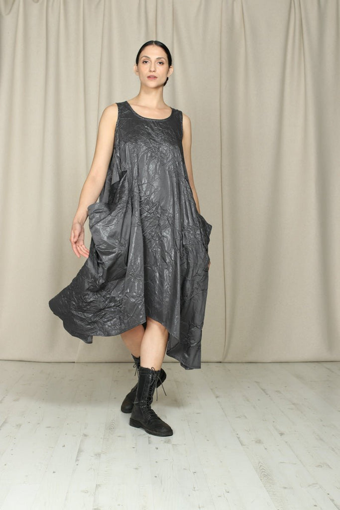 Kedem Sasson Asymmetrical Rose Dress-Katze Boutique