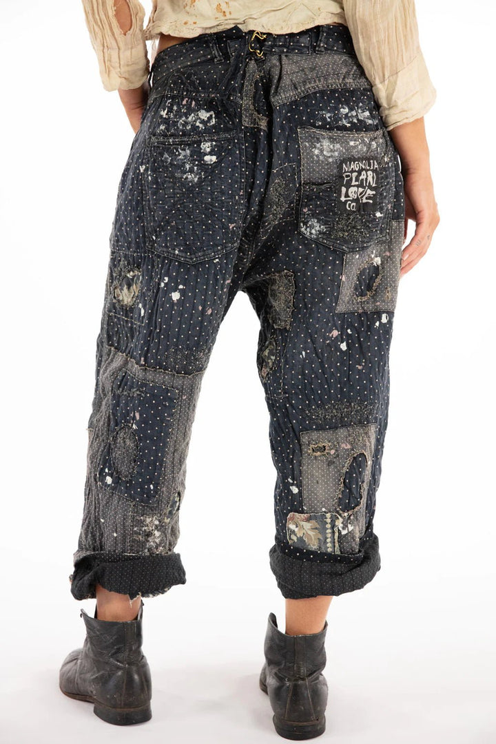 Magnolia Pearl Dot and Floral Miners Pants - Katze Boutique