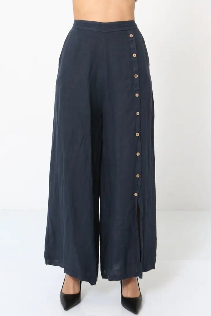 Made in Italy Linen Long Pants - Katze Boutique